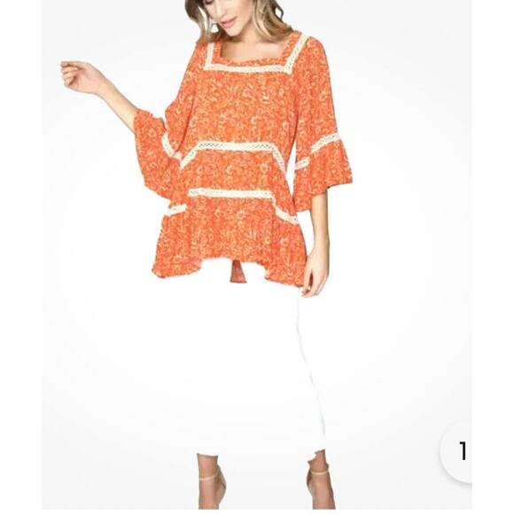 Sz S - Free People Talk About It Peasant Shirt - Picture 6 of 8